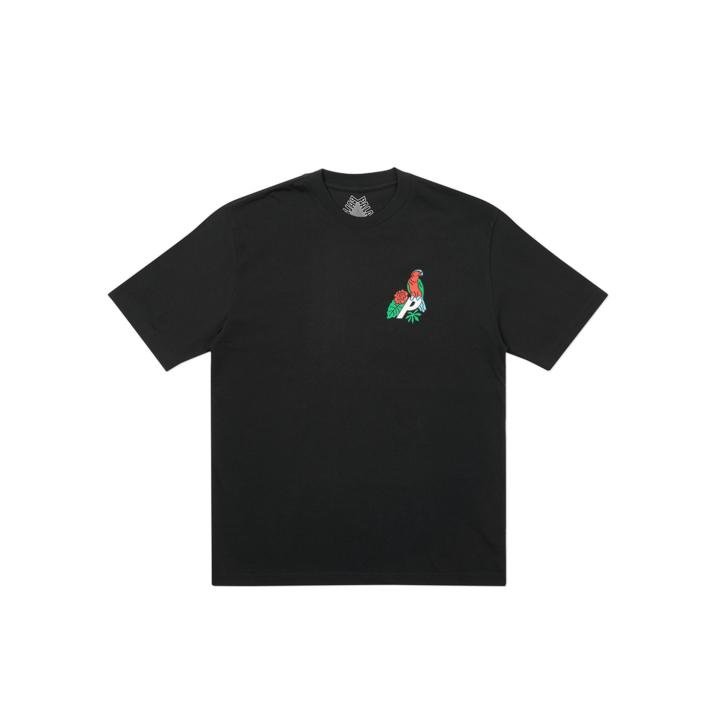 PARROT PALACE-3 T-SHIRT BLACK