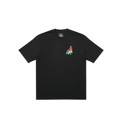 PARROT PALACE-3 T-SHIRT BLACK
