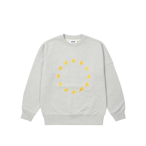 Palace EU-DON CREW GREY MARL