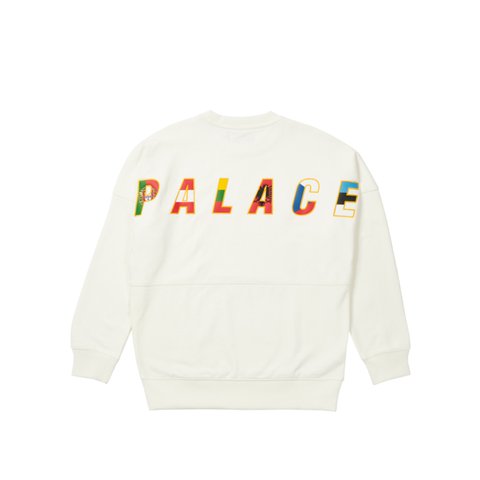 Palace EU-DON CREW WHITE - Colorway