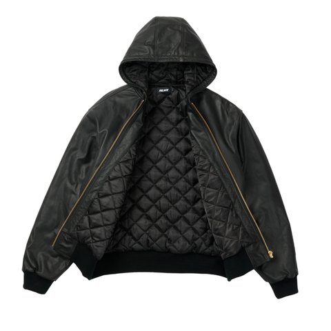 Palace LEATHER BOSSY JACKET BLACK - Colorway
