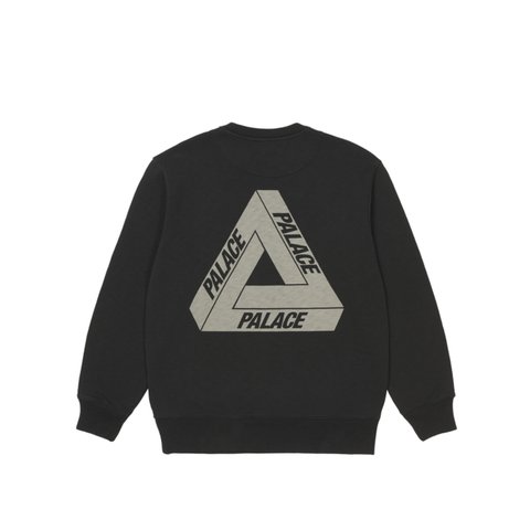 Palace SLUB CREW BLACK - Colorway