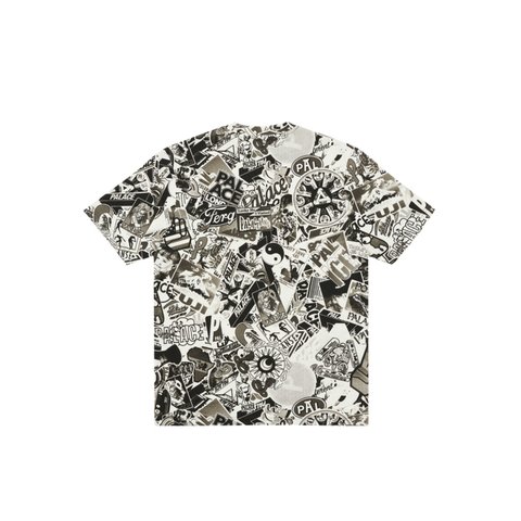 Palace STICKER PACK T-SHIRT BLACK / WHITE - Colorway