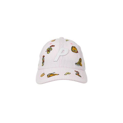 Palace PALACE GARFIELD P 6-PANEL PINK / WHITE - Colorway