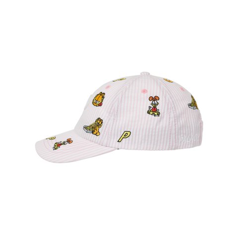 Palace PALACE GARFIELD P 6-PANEL PINK / WHITE - Colorway