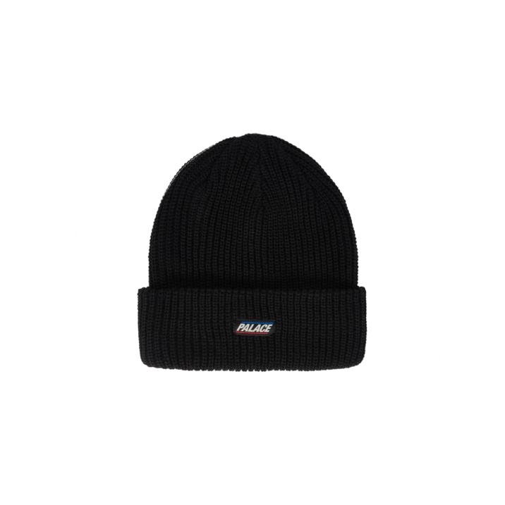BASICS RIBBER BEANIE BLACK