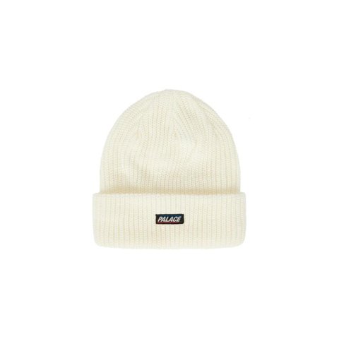Palace BASICS RIBBER BEANIE CREAM