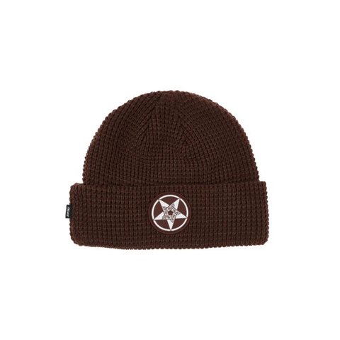 CALM IT MOSHER BEANIE BROWN