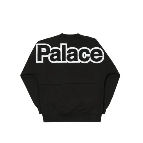 Palace WORD CREW BLACK - Colorway