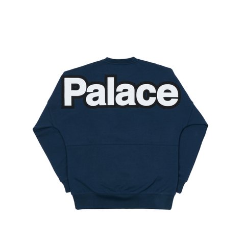 Palace WORD CREW NAVY - Colorway