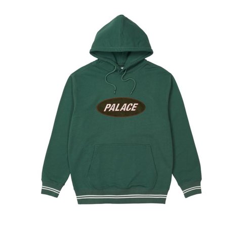 Palace OVAL HOOD GREEN