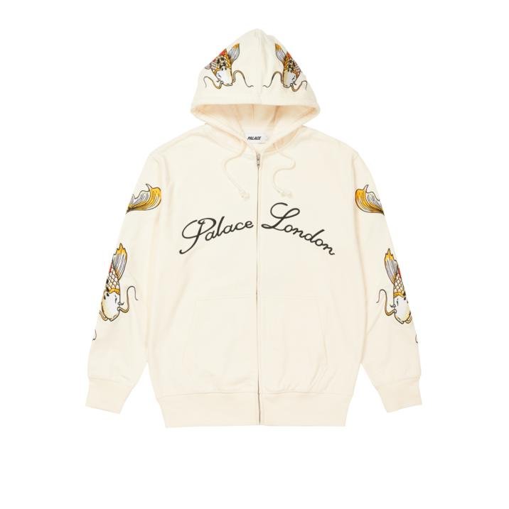 CARP ZIP HOOD BONE WHITE