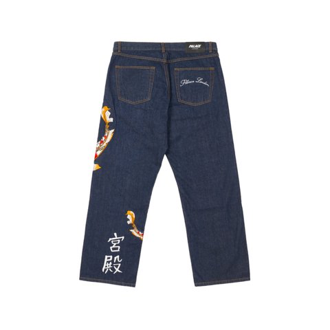 Palace CARP JEAN RINSE INDIGO - Colorway