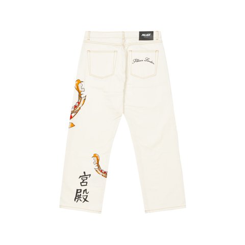 Palace CARP JEAN WHITE - Colorway