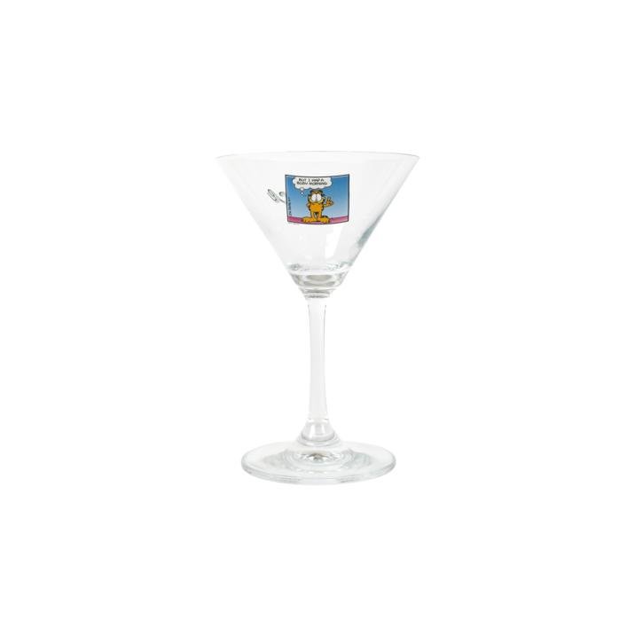 PALACE GARFIELD MARTINI GLASS CLEAR / BLUE