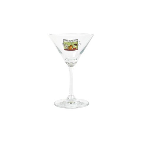 PALACE GARFIELD MARTINI GLASS CLEAR / GREEN