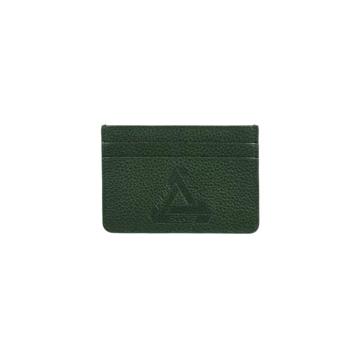 PALACE LEATHER CARD HOLDER GREEN