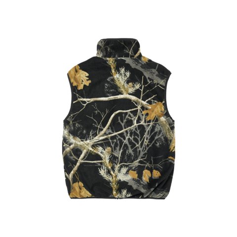 Palace REALTREE FLEECE REVERSIBLE VEST AP BLACK / BLACK - Colorway