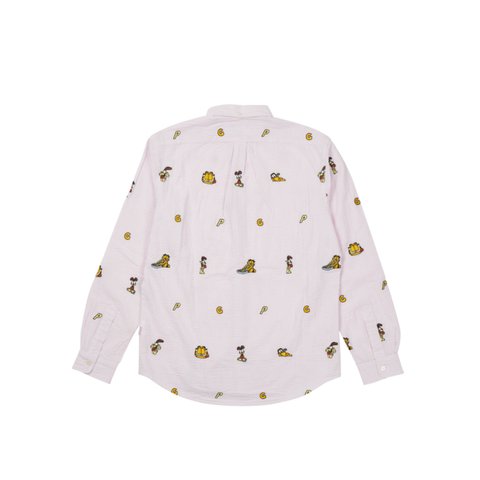 Palace PALACE GARFIELD BOOJIE SHIRT PINK / WHITE - Colorway