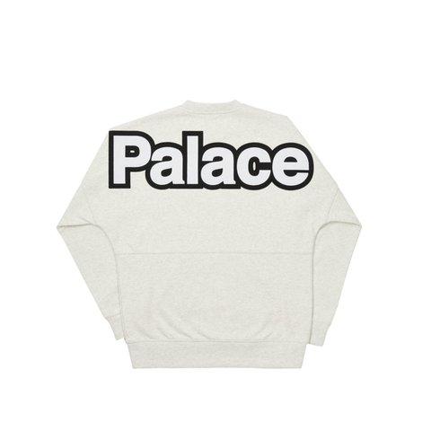 Palace WORD CREW GREY MARL - Colorway