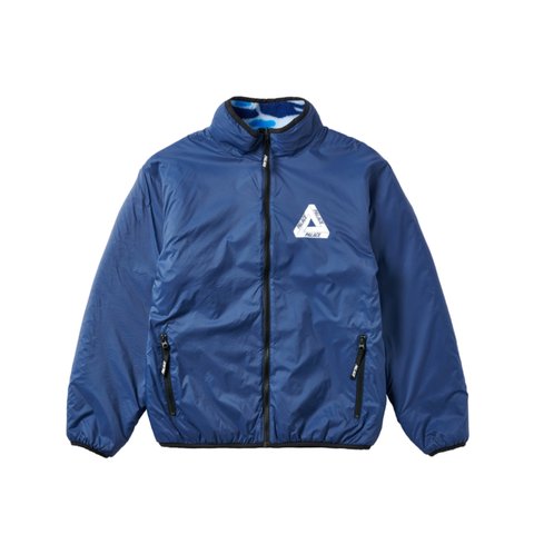 Palace MIRAGE REVERSIBLE FLEECE JACKET BLUE - Colorway