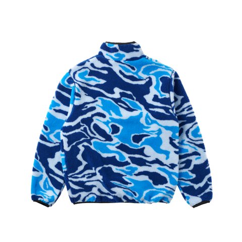 Palace MIRAGE REVERSIBLE FLEECE JACKET BLUE - Colorway