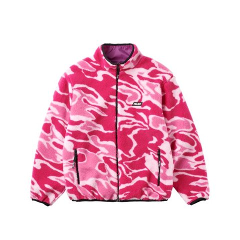 Palace MIRAGE REVERSIBLE FLEECE JACKET PINK