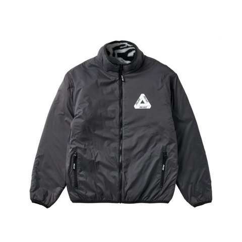 Palace MIRAGE REVERSIBLE FLEECE JACKET BLACK - Colorway