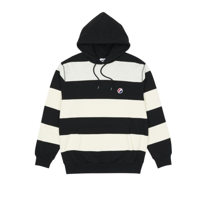 STRIPED HOOD BLACK
