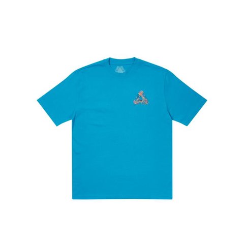 Palace TRI-STICKER PACK T-SHIRT PETROL BLUE