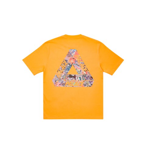Palace TRI-STICKER PACK T-SHIRT LIGHT ORANGE - Colorway