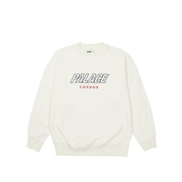 GAUFRE DROP SHOULDER CREW OFF WHITE