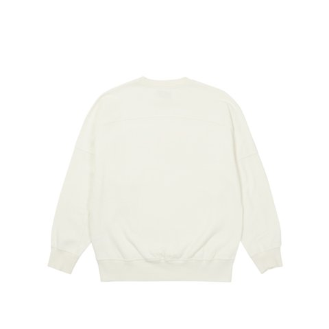 Palace GAUFRE DROP SHOULDER CREW OFF WHITE - Colorway