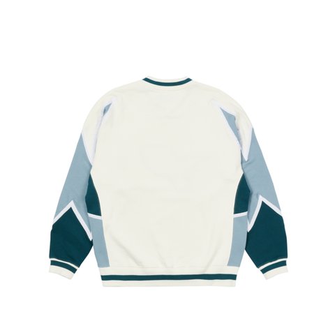 Palace BOLT CREW WHITE / BLUE - Colorway