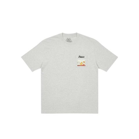 Palace PALACE GARFIELD POCKET T-SHIRT GREY MARL