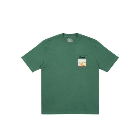 Palace PALACE GARFIELD POCKET T-SHIRT FERN