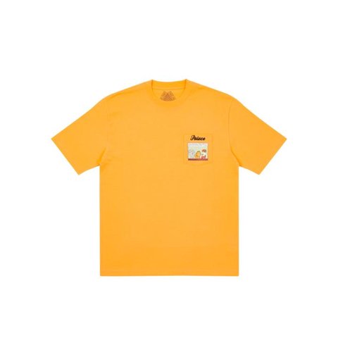 Palace PALACE GARFIELD POCKET T-SHIRT LIGHT ORANGE