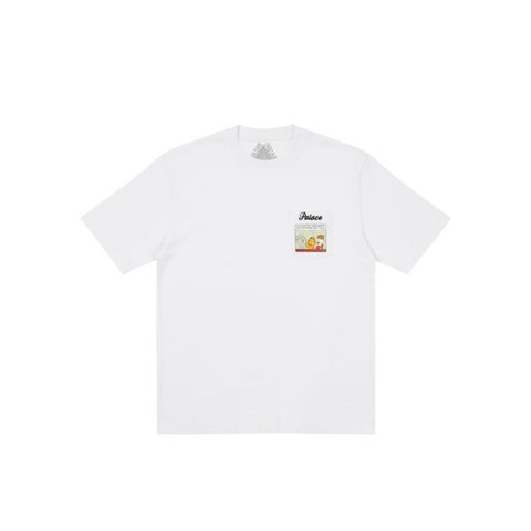 Palace PALACE GARFIELD POCKET T-SHIRT WHITE