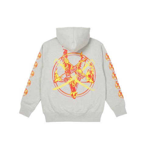 Palace FLAMED HOOD GREY MARL - Colorway