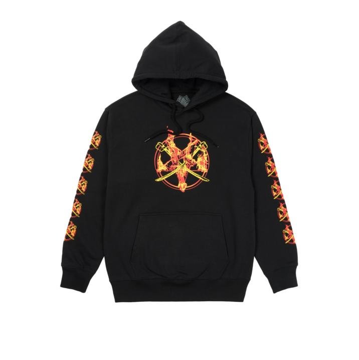 FLAMED HOOD BLACK