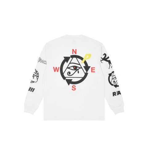 Palace RA LONGSLEEVE WHITE - Colorway