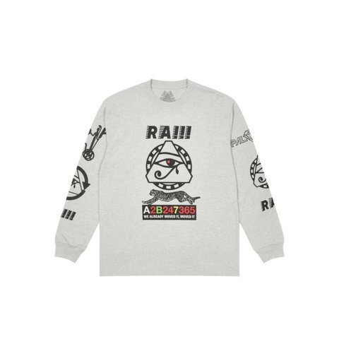 Palace RA LONGSLEEVE GREY MARL
