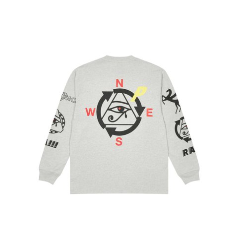 Palace RA LONGSLEEVE GREY MARL - Colorway