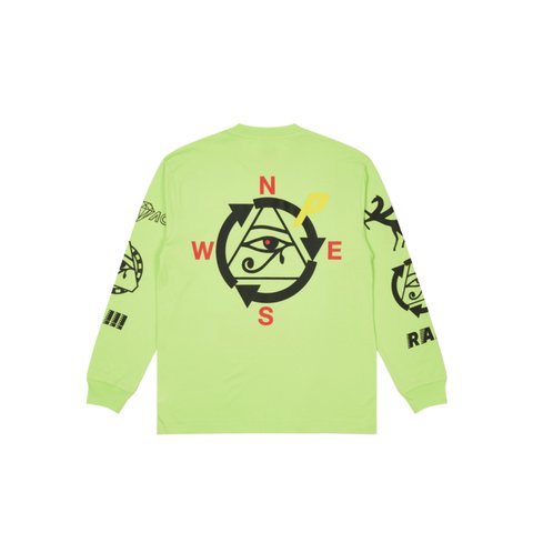 Palace RA LONGSLEEVE LIGHT LIME - Colorway