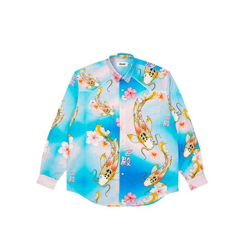 CARP SHIRT BLUE / PINK