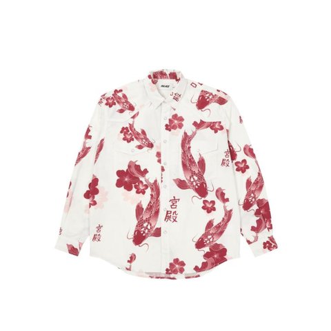 Palace CARP SHIRT WHITE / WINE