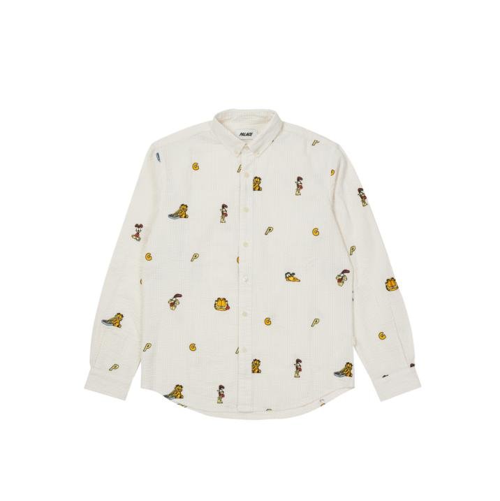 PALACE GARFIELD BOOJIE SHIRT BEIGE / WHITE