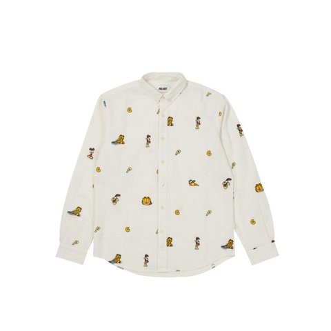 Palace PALACE GARFIELD BOOJIE SHIRT BEIGE / WHITE