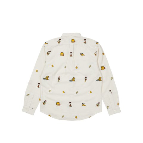 Palace PALACE GARFIELD BOOJIE SHIRT BEIGE / WHITE - Colorway