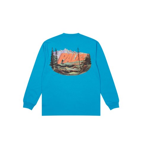 Palace CHAPPING LONGSLEEVE PETROL BLUE - Colorway